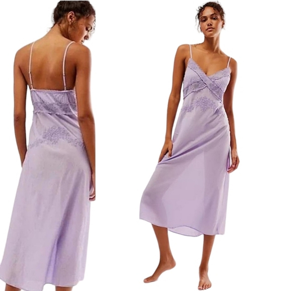 Free People Lavender Midi Dress